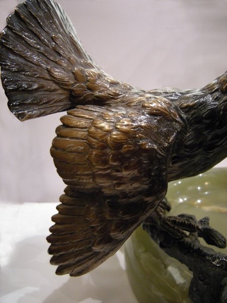 Vienna Bronze, Early 20th Century, Business Card Bowl With Black Grouse-photo-2