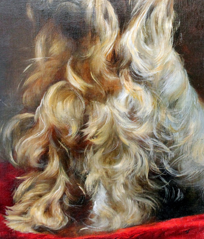 Portrait Of A Shih Tzu Dog By Leda Givernaud (french-american, Active At The End Of The 19th Century)-photo-4