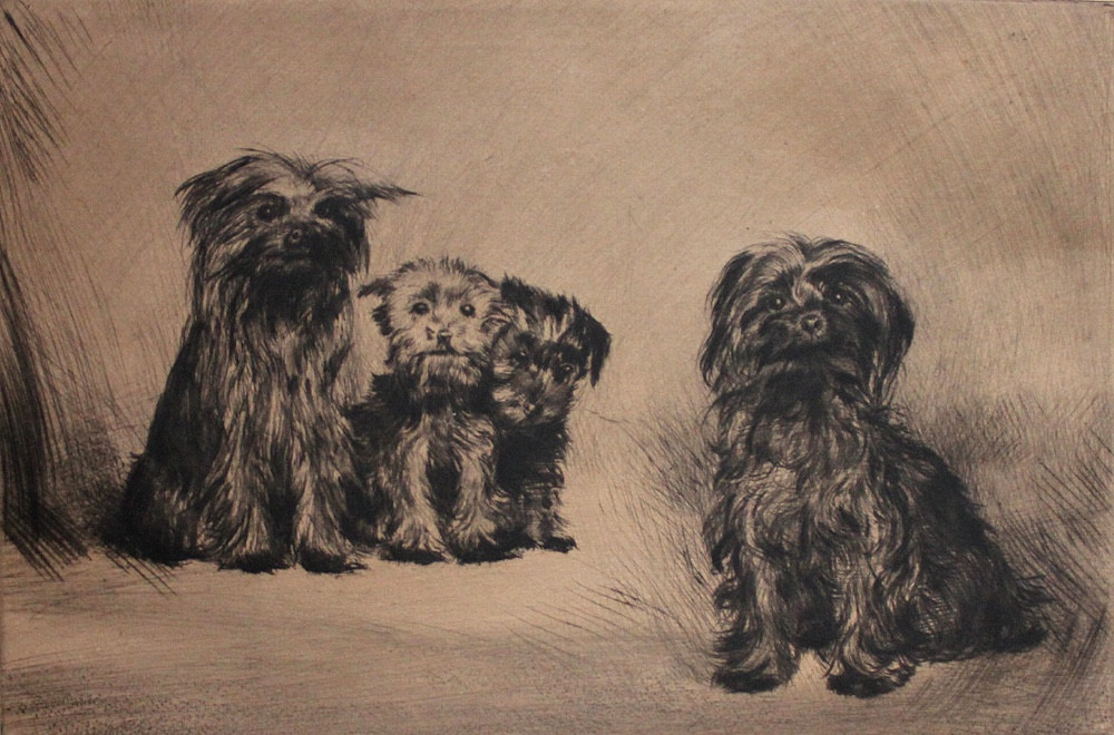 My Jorkshire Family (original Title) By Franz Michl (austrian, Born In 1926)-photo-3