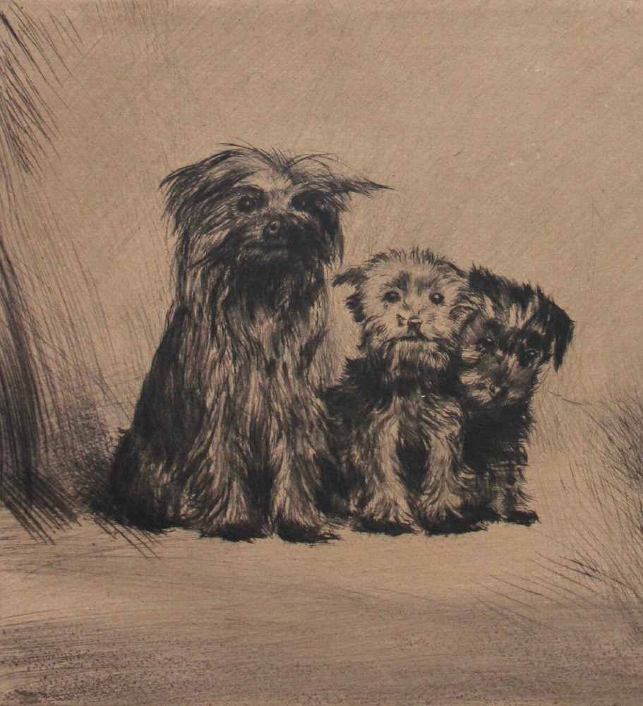 My Jorkshire Family (original Title) By Franz Michl (austrian, Born In 1926)-photo-4