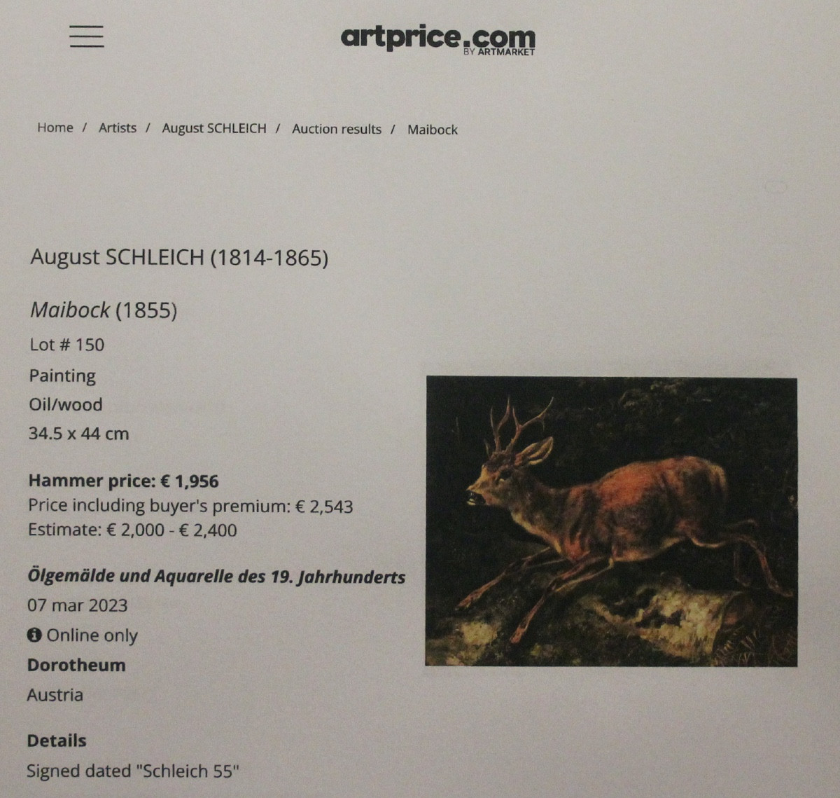 Lièvres en forêt par August Schleich (allemand, 1814-1865)-photo-4