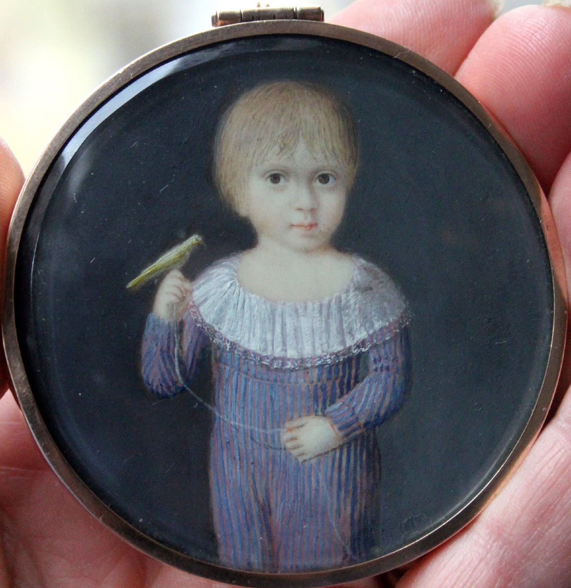 Portrait Miniature Of Francesco Oliveri Del Castillo, Future Duke Of Aquaviva In Palermo-photo-2