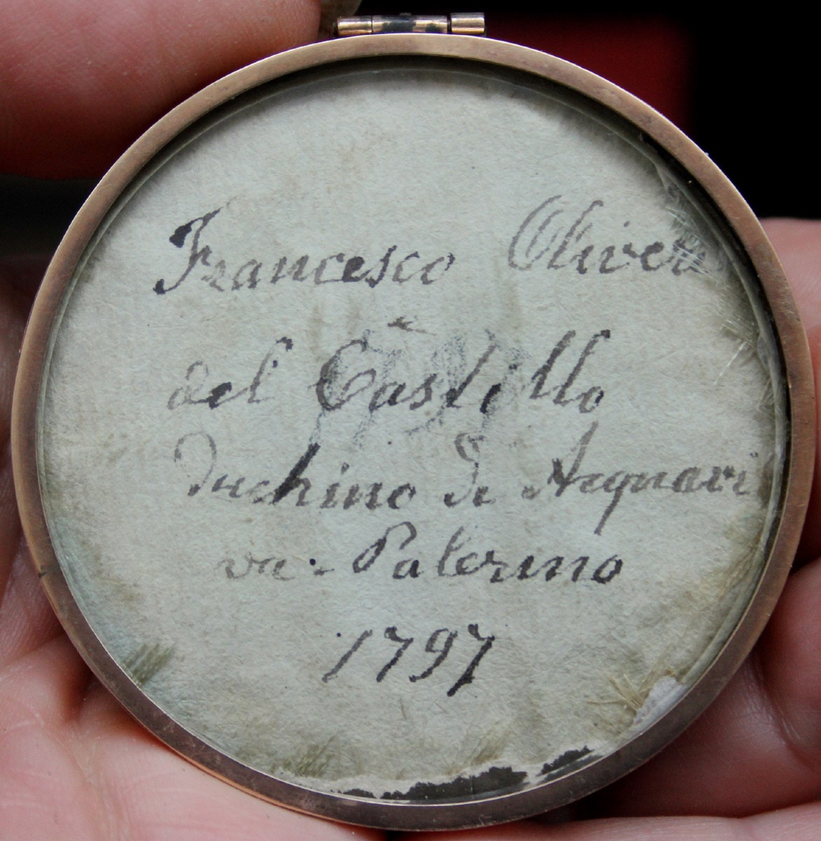 Portrait Miniature Of Francesco Oliveri Del Castillo, Future Duke Of Aquaviva In Palermo-photo-2
