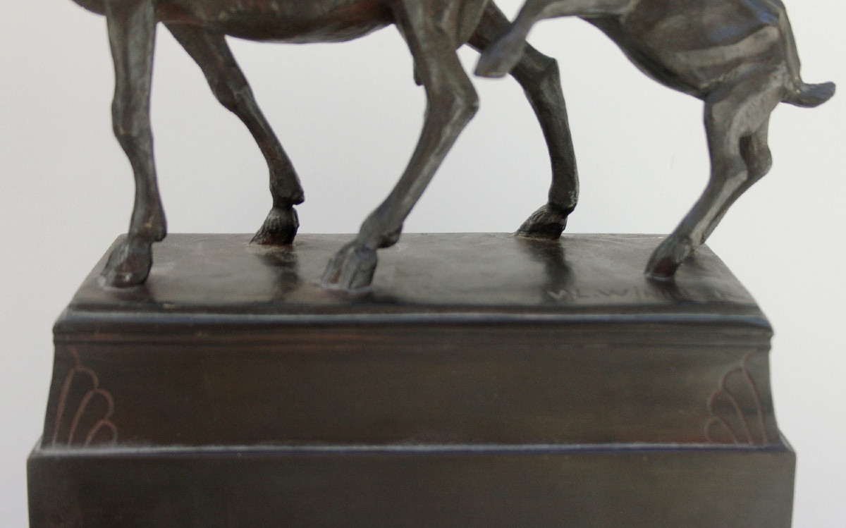 Valentin Winkler (1873 - Munich - After 1947) Bronze Sculpture -photo-2