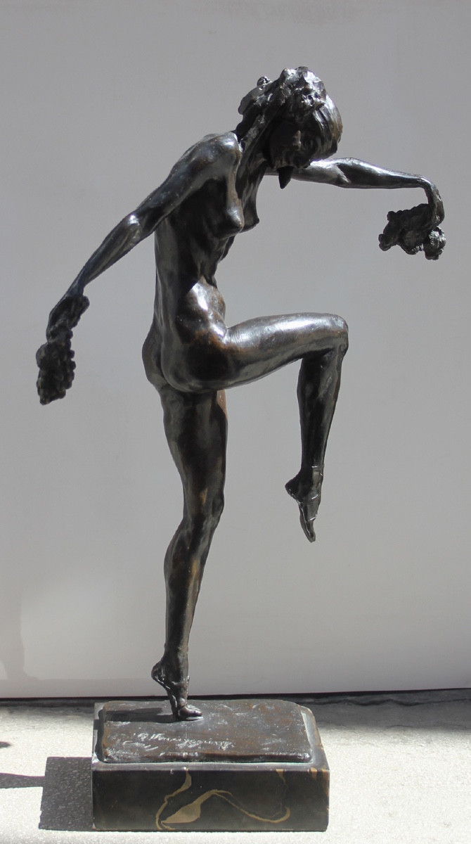 Bacchante dansante par Renée, baronne de Vranyczany-Dobrinović (croate, 1879-1958)