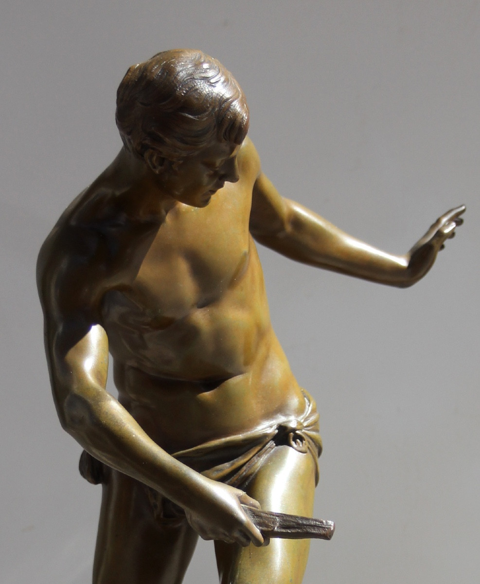 Emmanuel Fontaine (Français, 1856/1857 - 1935)  Titre : « À la rivière » (ou « À l’eau, Porthos-photo-2