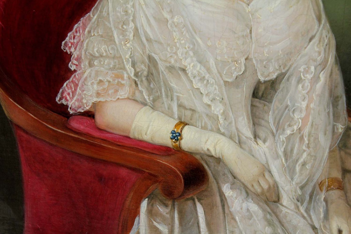 Portrait Of A Young Beauty By Carl Dietrich (austrian, 1821/1823 - 1888)-photo-3