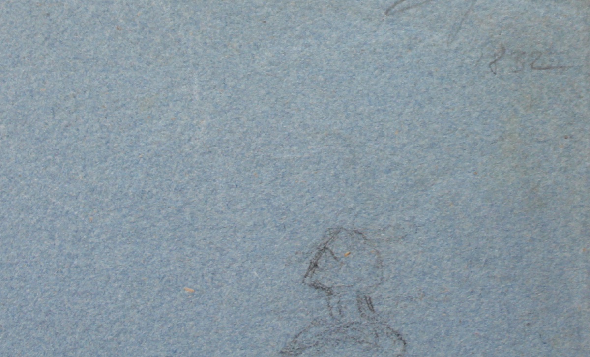 “male Nude III,” Academic Drawing, Dated 1832 -photo-4