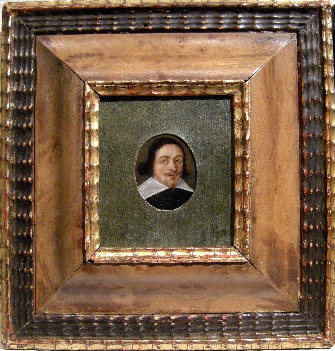 Miniaturist, 17th Century  Two Family Portraits, Miniatures On Copper-photo-2