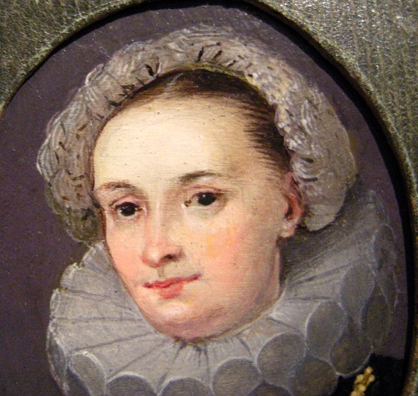 Miniaturist, 17th Century  Two Family Portraits, Miniatures On Copper-photo-3