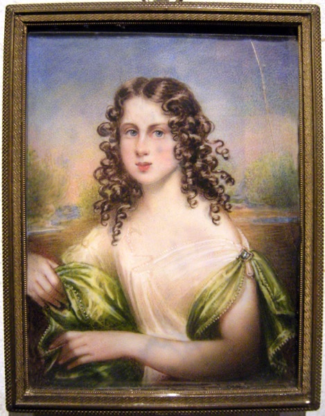 Charlotte Augusta Howard, 13 ans, miniature sur ivoire par Emma Eleonora Kendrick (1788-1871)-photo-2