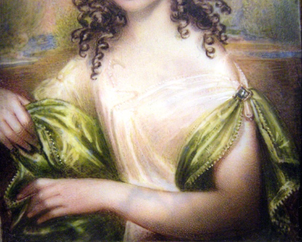 Charlotte Augusta Howard, 13 ans, miniature sur ivoire par Emma Eleonora Kendrick (1788-1871)-photo-1