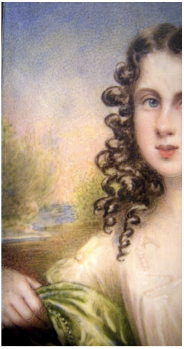 Charlotte Augusta Howard, 13 ans, miniature sur ivoire par Emma Eleonora Kendrick (1788-1871)-photo-3