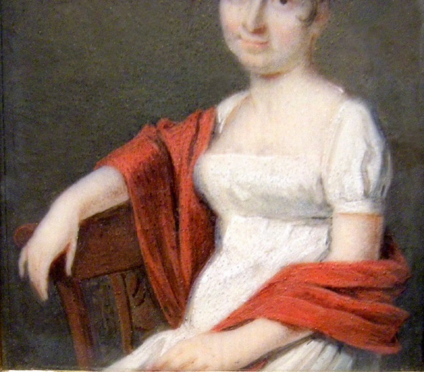 Portrait Of A Lady Dressed In Red By Josef (giuseppe) Grassi (1757–1838) — Attributed-photo-1