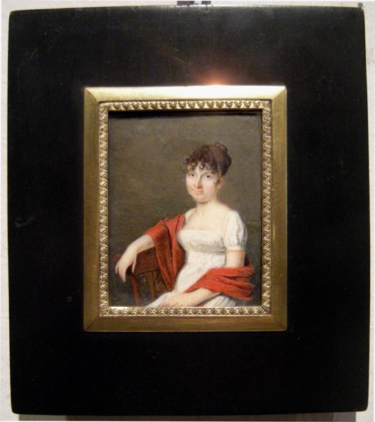 Portrait Of A Lady Dressed In Red By Josef (giuseppe) Grassi (1757–1838) — Attributed