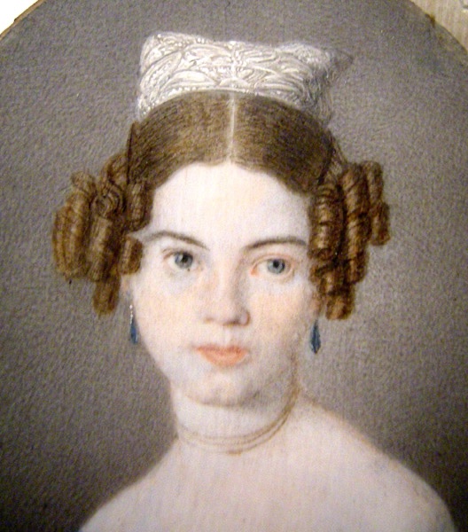 Miniature Portrait Of A Young Woman By Caspar Gerhard Klotz (1774–1847)-photo-3