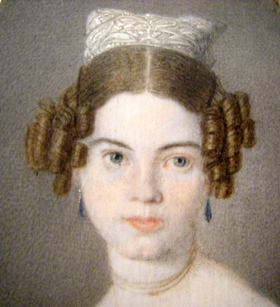 Miniature Portrait Of A Young Woman By Caspar Gerhard Klotz (1774–1847)-photo-4