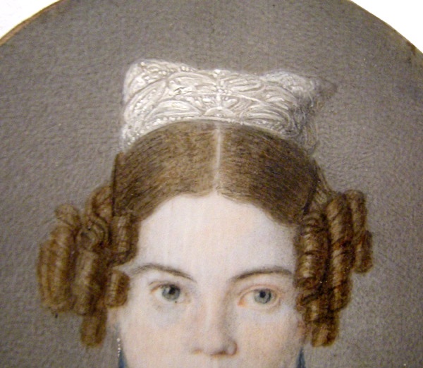 Miniature Portrait Of A Young Woman By Caspar Gerhard Klotz (1774–1847)-photo-1