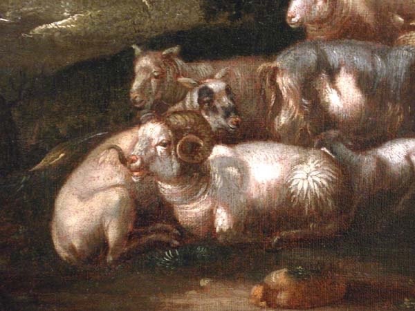 Sheep With A Dog By The Ancient Well  By Philipp Peter Roos / Rosa Da Tivoli (1657–1706), Attr.-photo-3
