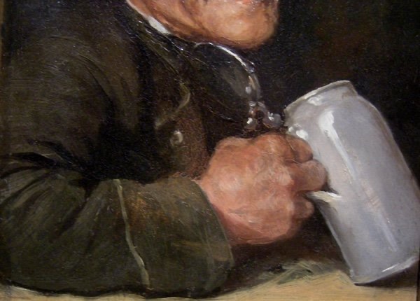 Happy Drinker, Munich School Of Art, Late 19th Century-photo-4