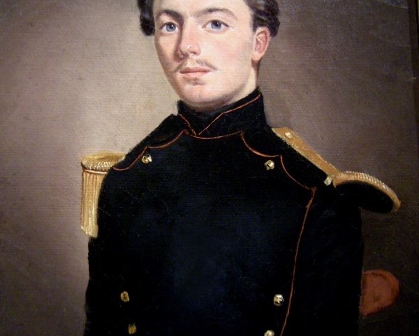 Portrait Of A Young French Infantry Lieutenant By Philibert Bernard (born In 1823)-photo-4
