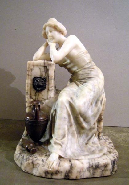 “at The Well,” A Sculpture By Guglielmo Bracony (1838–rome–1921)-photo-5