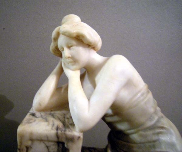 “at The Well,” A Sculpture By Guglielmo Bracony (1838–rome–1921)
