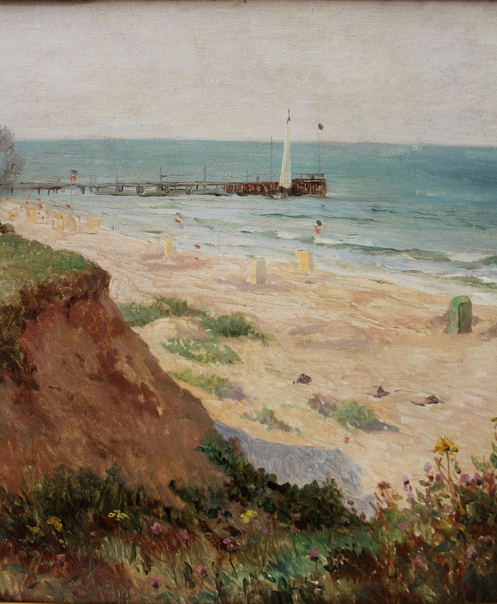 The Beach At A Baltic Sea Seaside Resort By Otto Nowak (1874–1945)-photo-3