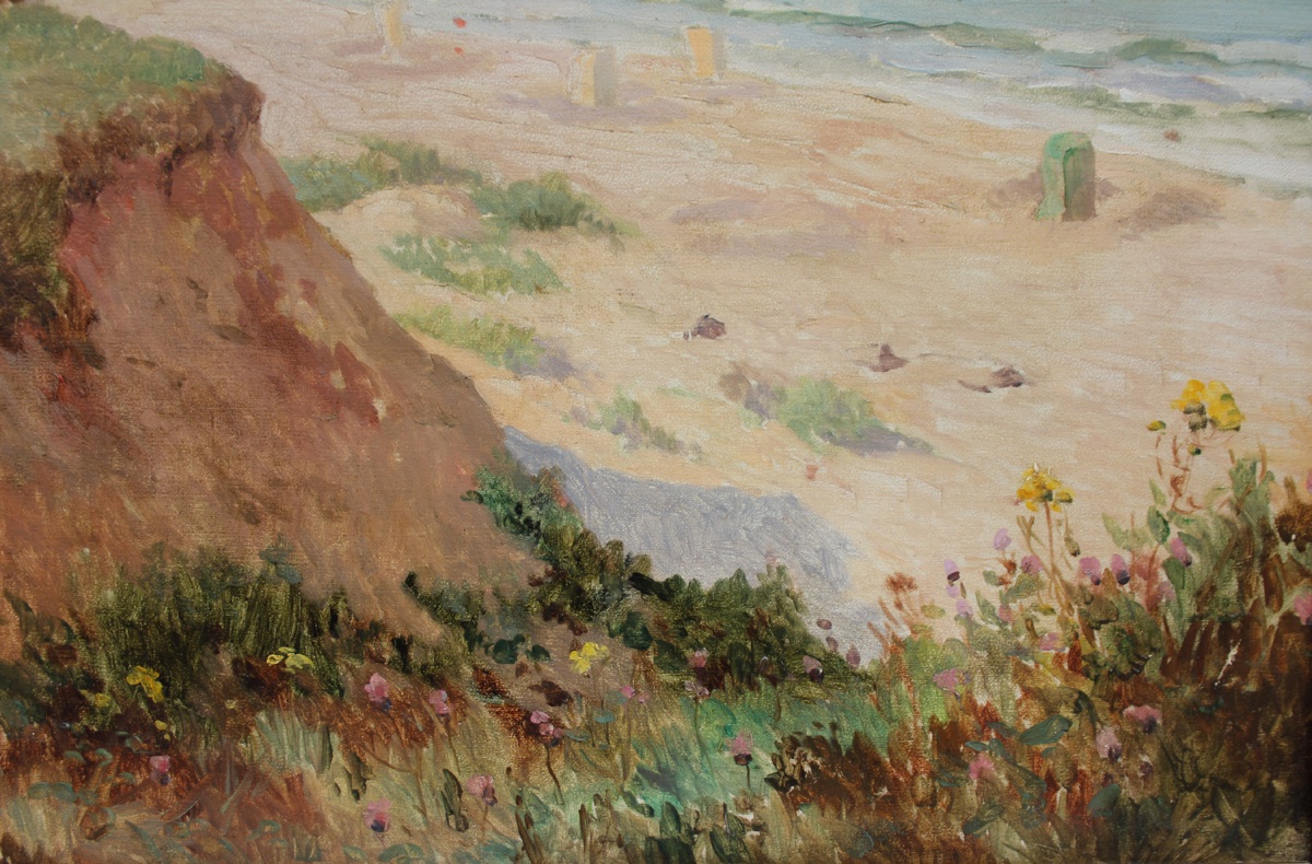 The Beach At A Baltic Sea Seaside Resort By Otto Nowak (1874–1945)-photo-1
