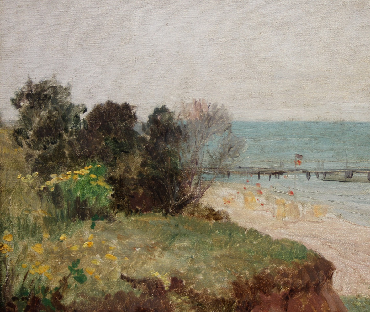 The Beach At A Baltic Sea Seaside Resort By Otto Nowak (1874–1945)-photo-3