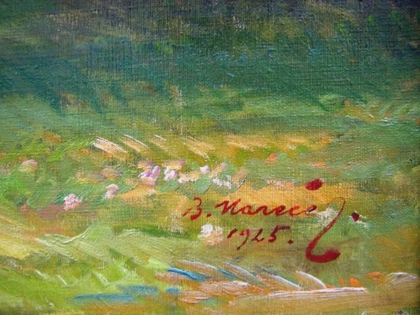 "after The Bath" By Bohumil Marecek (czech, B. 1884)-photo-3