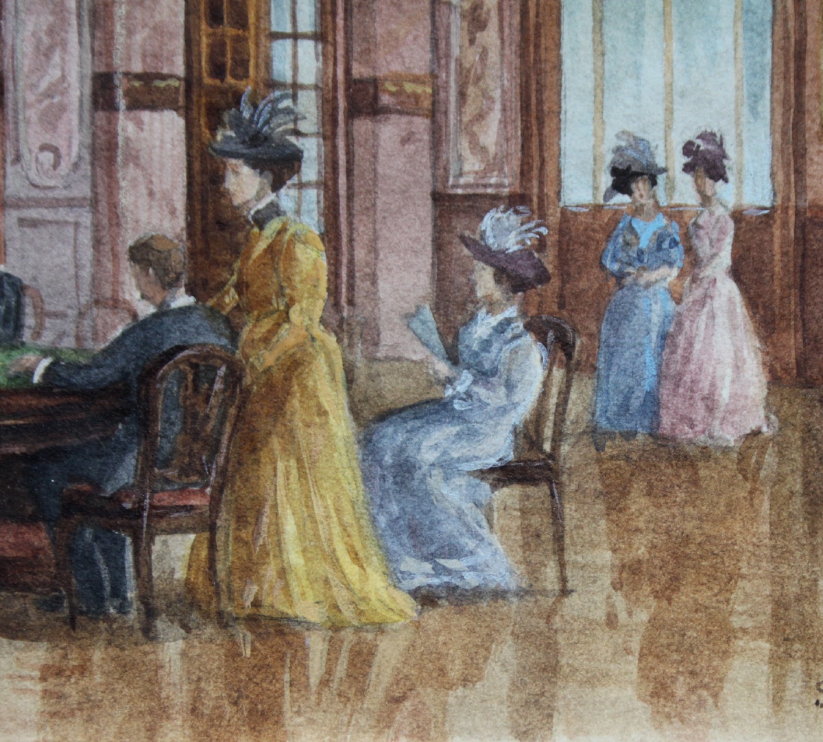 Scène au Grand Casino de Monte-Carlo par Alexandre  SEREBRIAKOV (1907-1995), attribuée à-photo-3