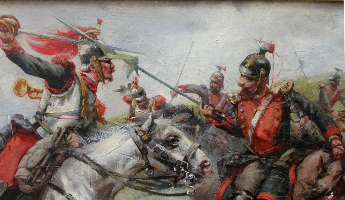 A Scene From The Franco-prussian War Of 1870–1871 By A French Painter, 19th Century-photo-3