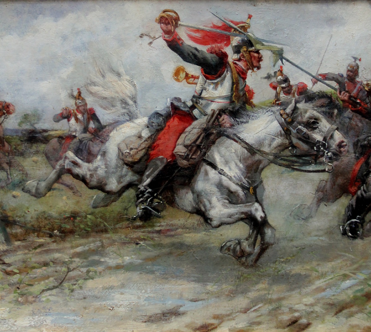 A Scene From The Franco-prussian War Of 1870–1871 By A French Painter, 19th Century-photo-4