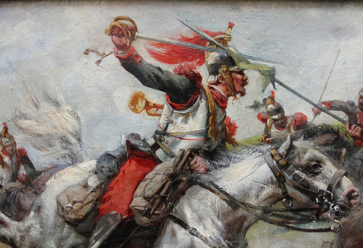 A Scene From The Franco-prussian War Of 1870–1871 By A French Painter, 19th Century-photo-1
