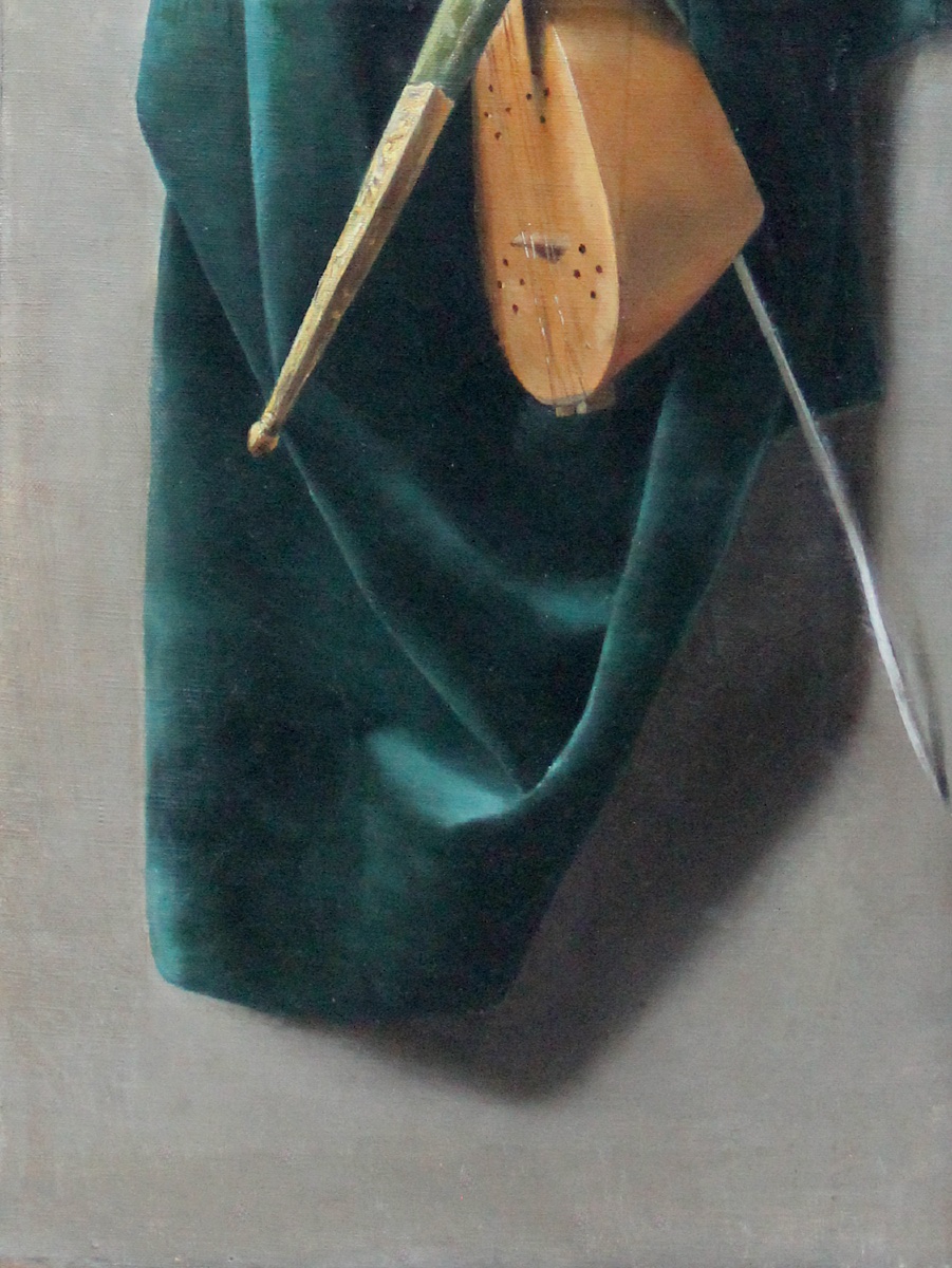 Pair Of Still Lifes Depicting European And Eastern Musical Instruments, Italy, 19th Century-photo-3