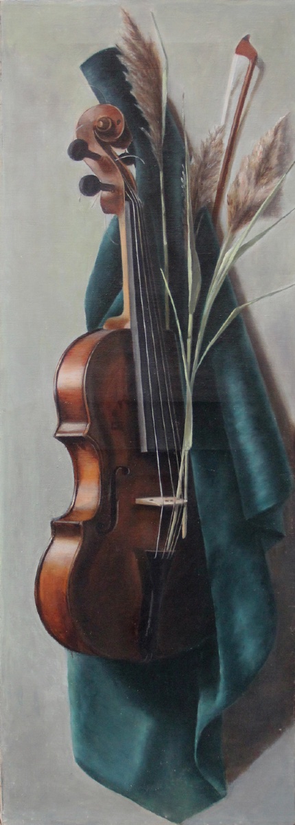 Pair Of Still Lifes Depicting European And Eastern Musical Instruments, Italy, 19th Century-photo-5