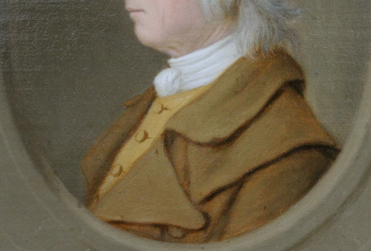 Classique allemand vers 1800  Portrait d'un homme de profil-photo-1