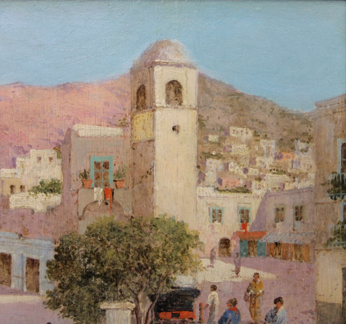 Two Street Scenes In Capri By Gianni (neapolitan, Active In The 19th And 20th Centuries)-photo-5