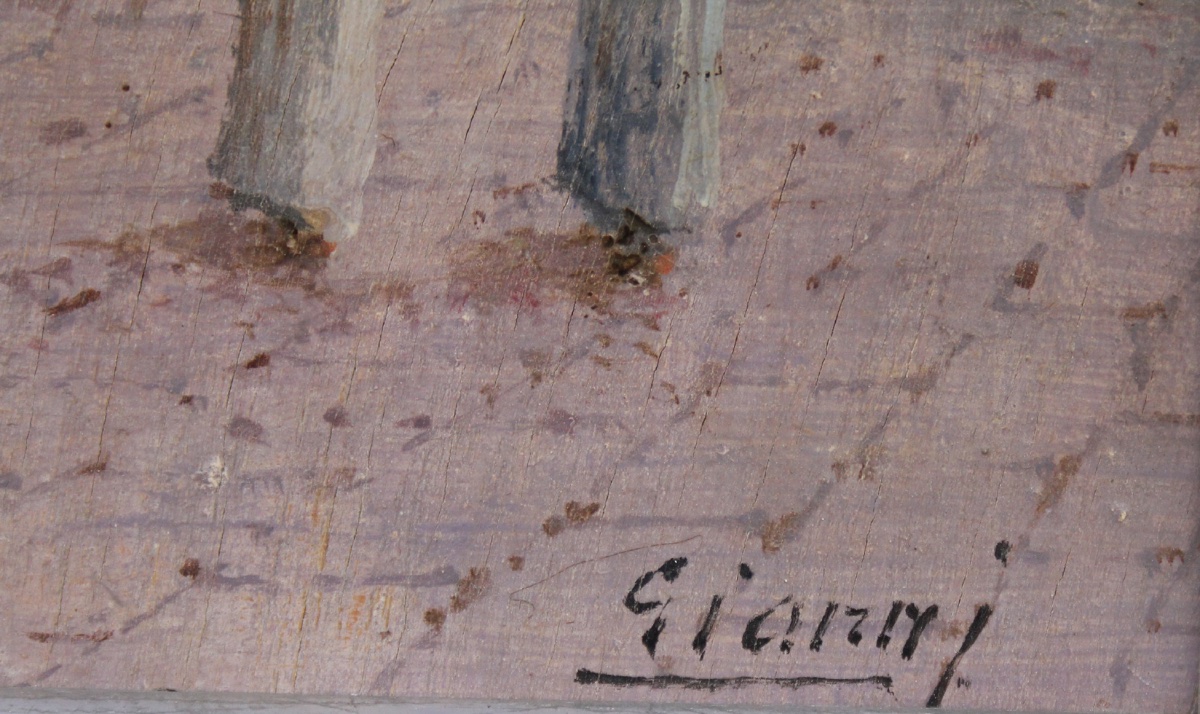 Two Street Scenes In Capri By Gianni (neapolitan, Active In The 19th And 20th Centuries)-photo-7