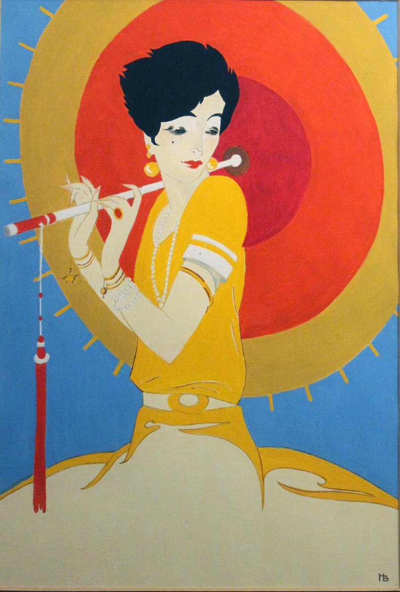 Original Art Deco Illustration For An Advertising Poster, By A German Graphic Designer, 1920s-photo-2