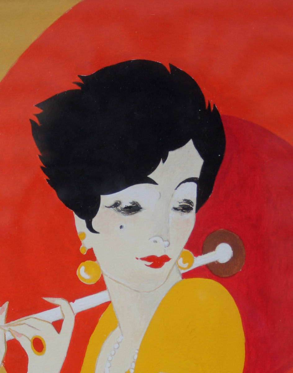 Original Art Deco Illustration For An Advertising Poster, By A German Graphic Designer, 1920s-photo-4