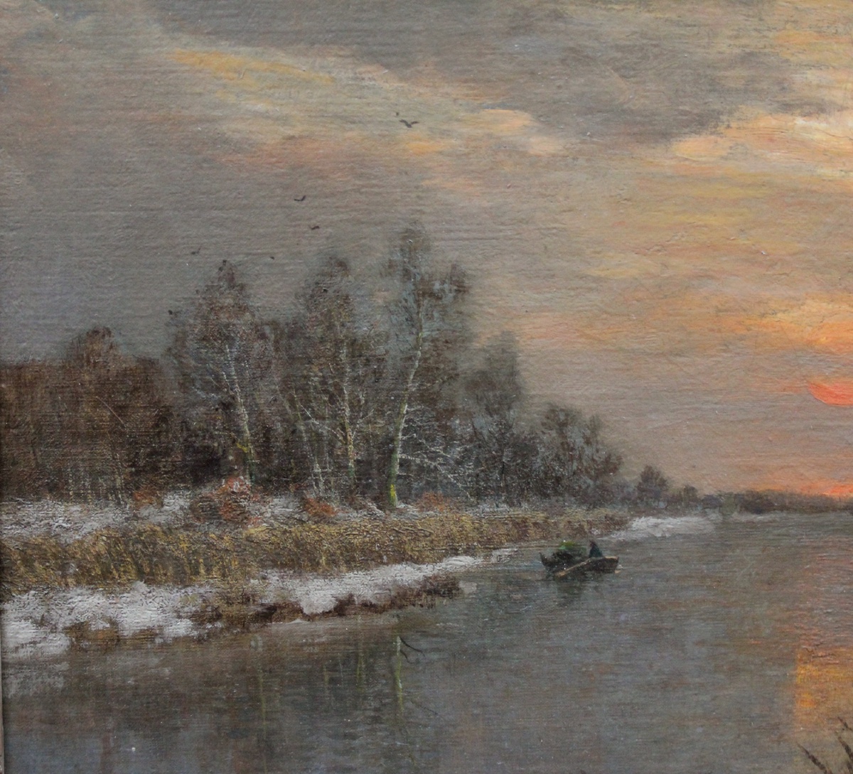 Winter Landscape At Sunset By Adolf Gustav Schweitzer (1847–1914)-photo-5