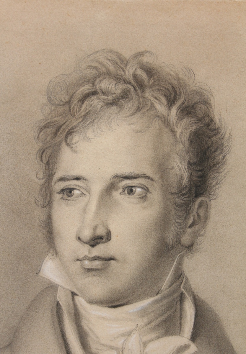 Italien, signé et daté de 1818  Portrait de Vincenzo Camuccini, peintre italien du classicisme-photo-3
