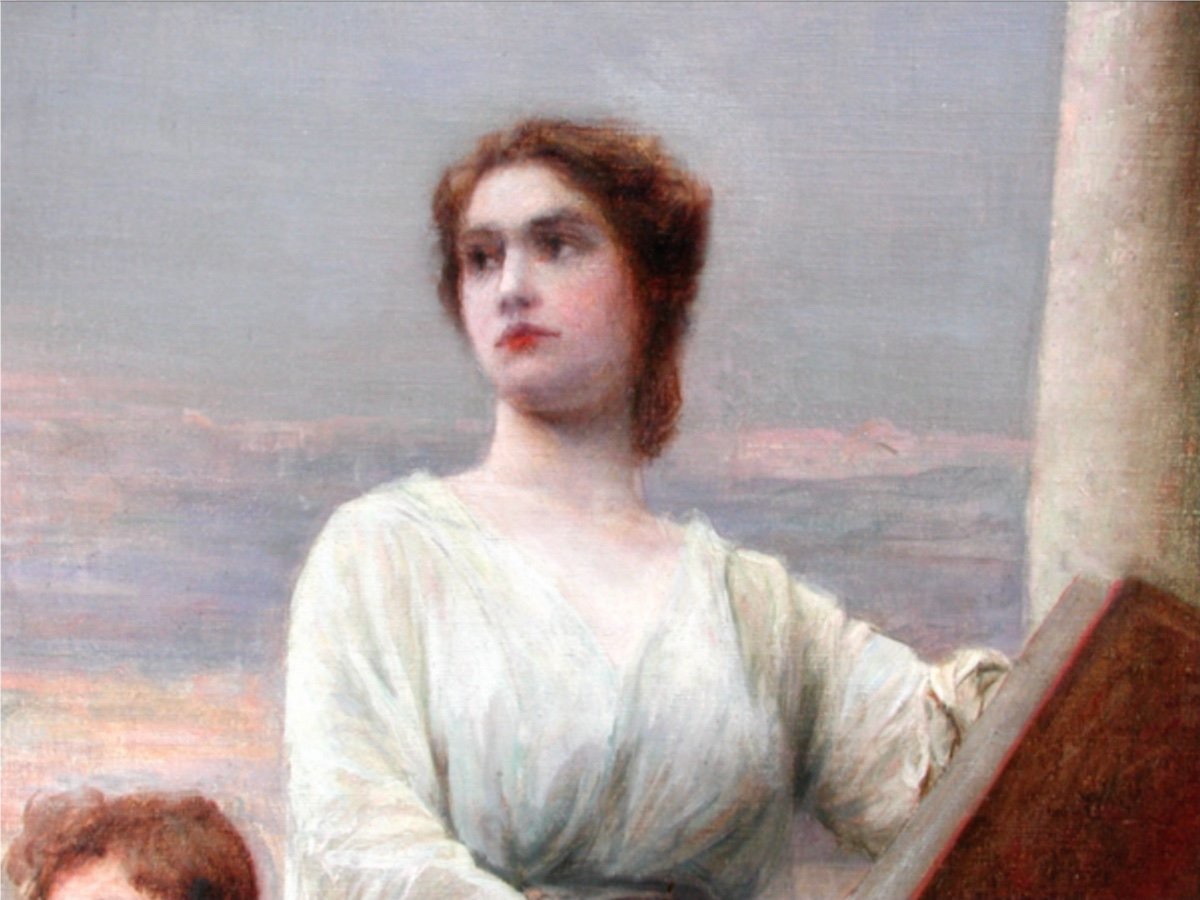 "allegory Of The Graphic Arts" By Ferd. Hercik (born 1861), Museum Of Applied Arts In Prague-photo-1