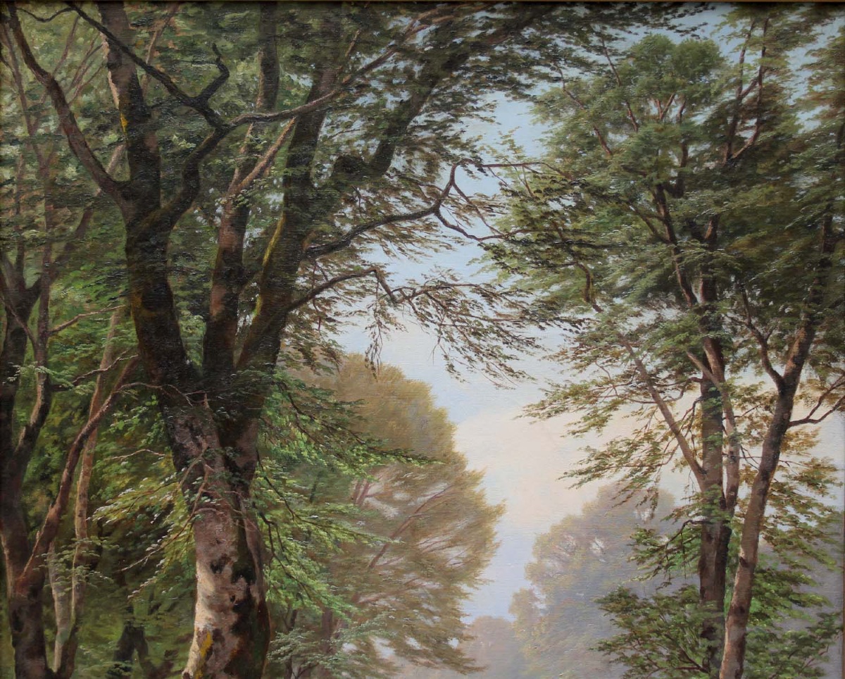 "roe Deers  By A Forest Stream" By Heinrich Boehmer (german, 1852–1930)-photo-3