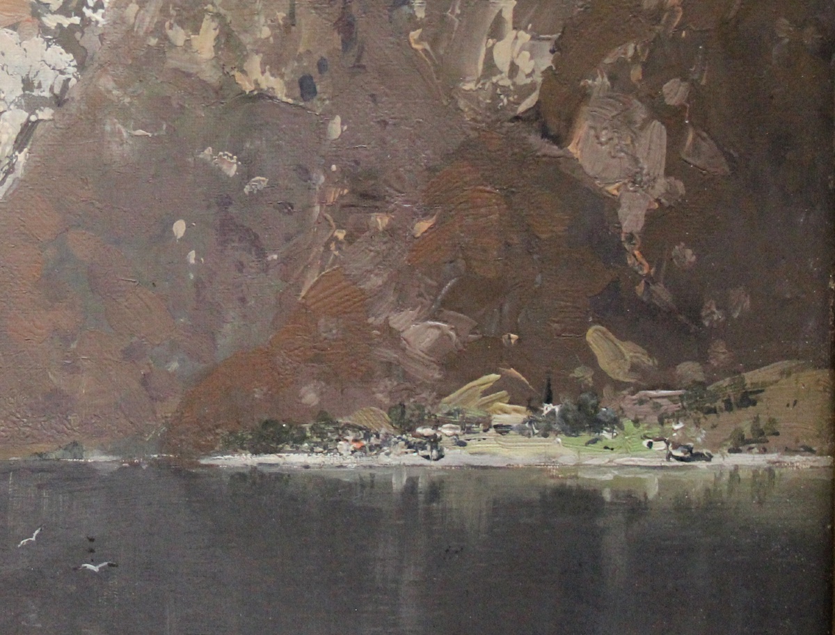 Paysage de fjord norvégien par Georg Anton Rasmussen (Allemand, 1842 - 1914)-photo-2