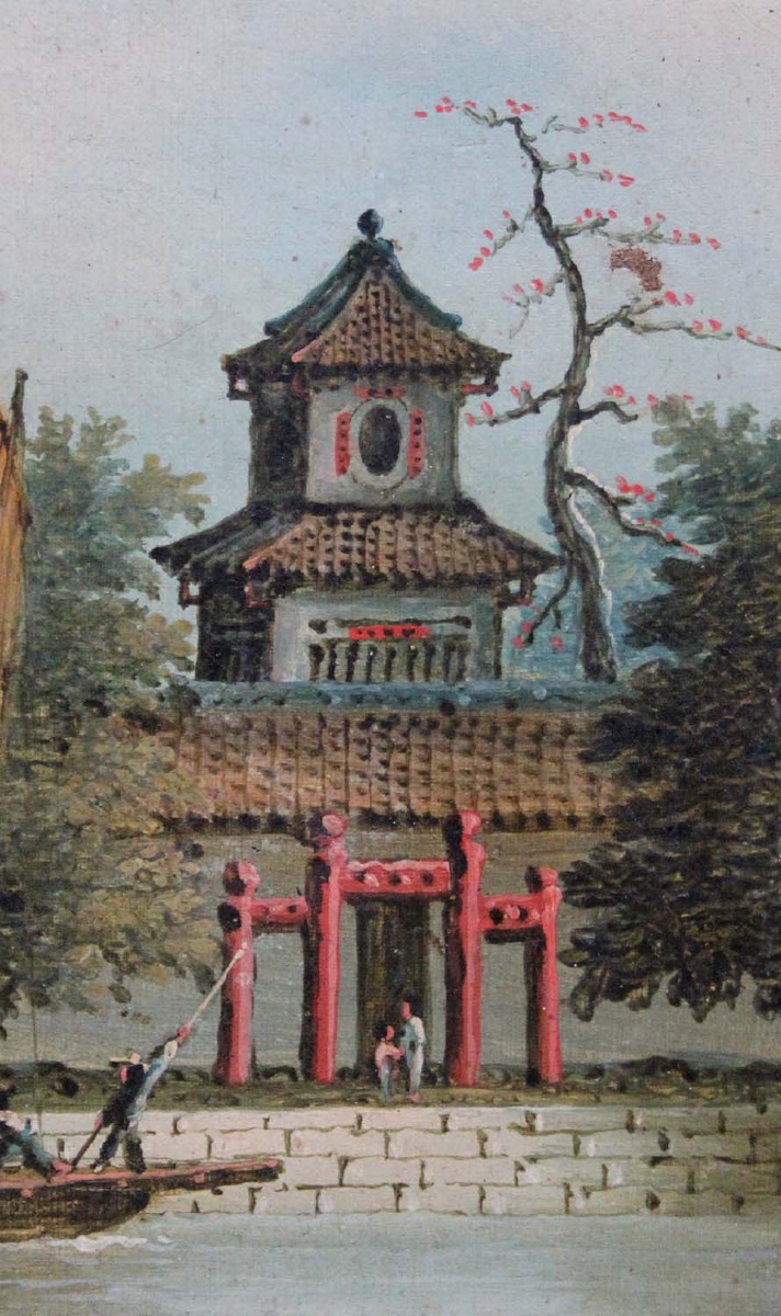 Pair Of Views Of Canton By Nam Cheong (chinese, Active 1840–1870), Studio Of-photo-4