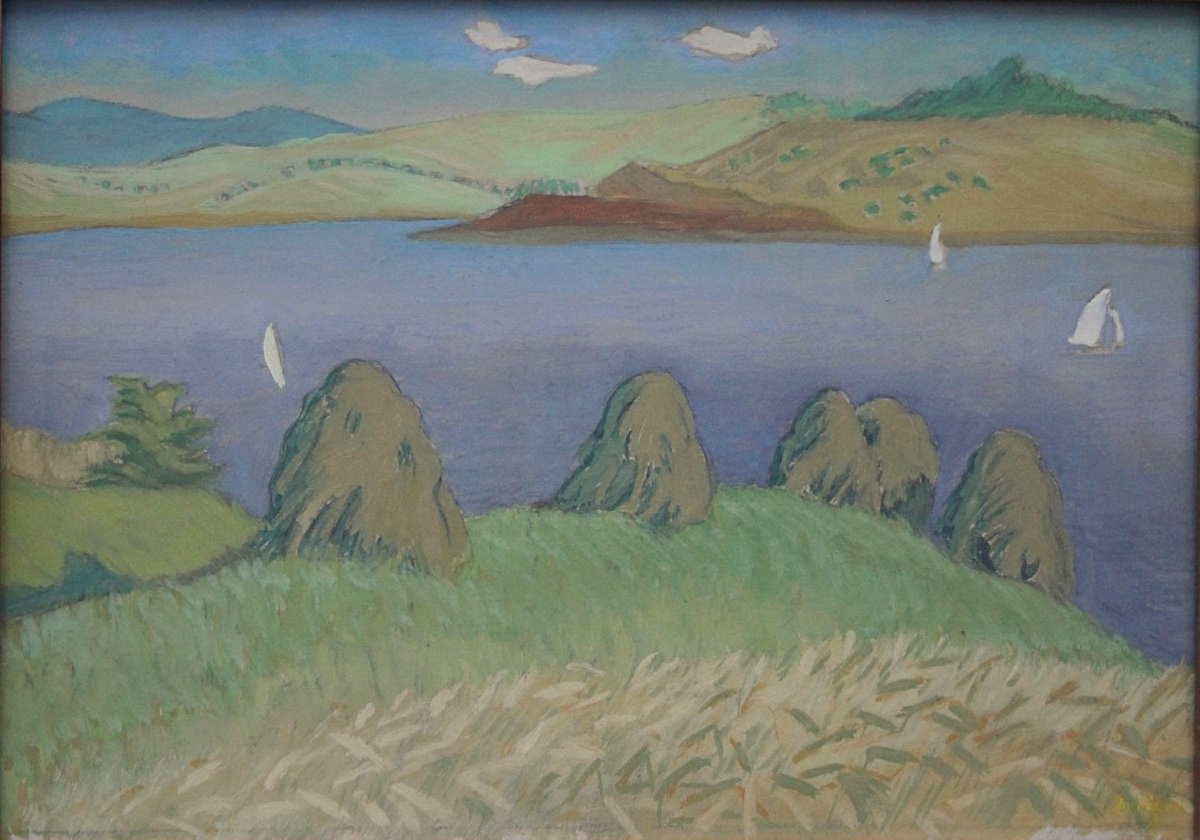 Modernist Landscape By Ludwik Dvoracek (czech, Born In 1895)-photo-2