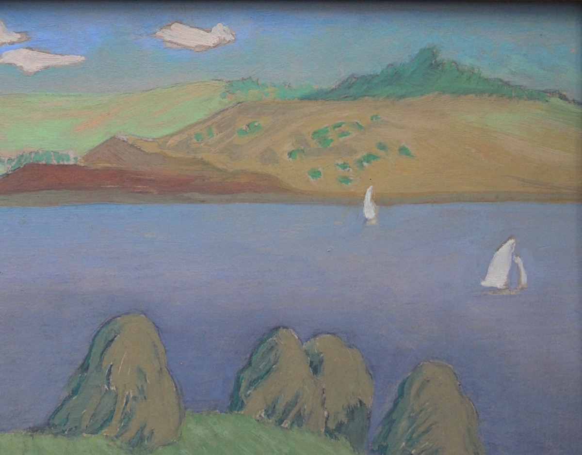 Modernist Landscape By Ludwik Dvoracek (czech, Born In 1895)-photo-4